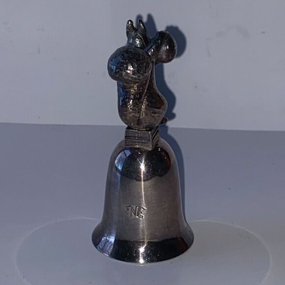 New England Collectors Society Bell Beatrix Potter Squirrel Nutkin Silver Plate - Picture 6 of 9